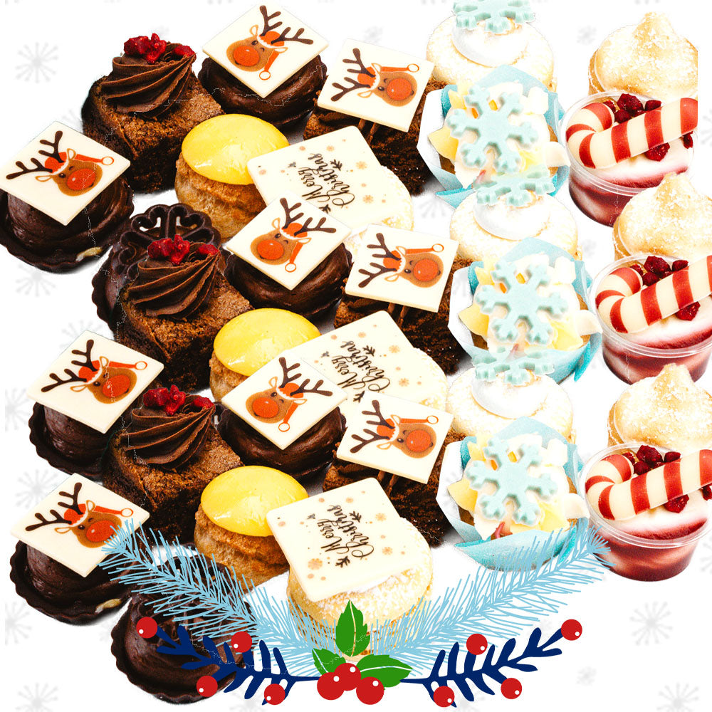 Christmas Platter of 40 Handmade Sweet Canapés