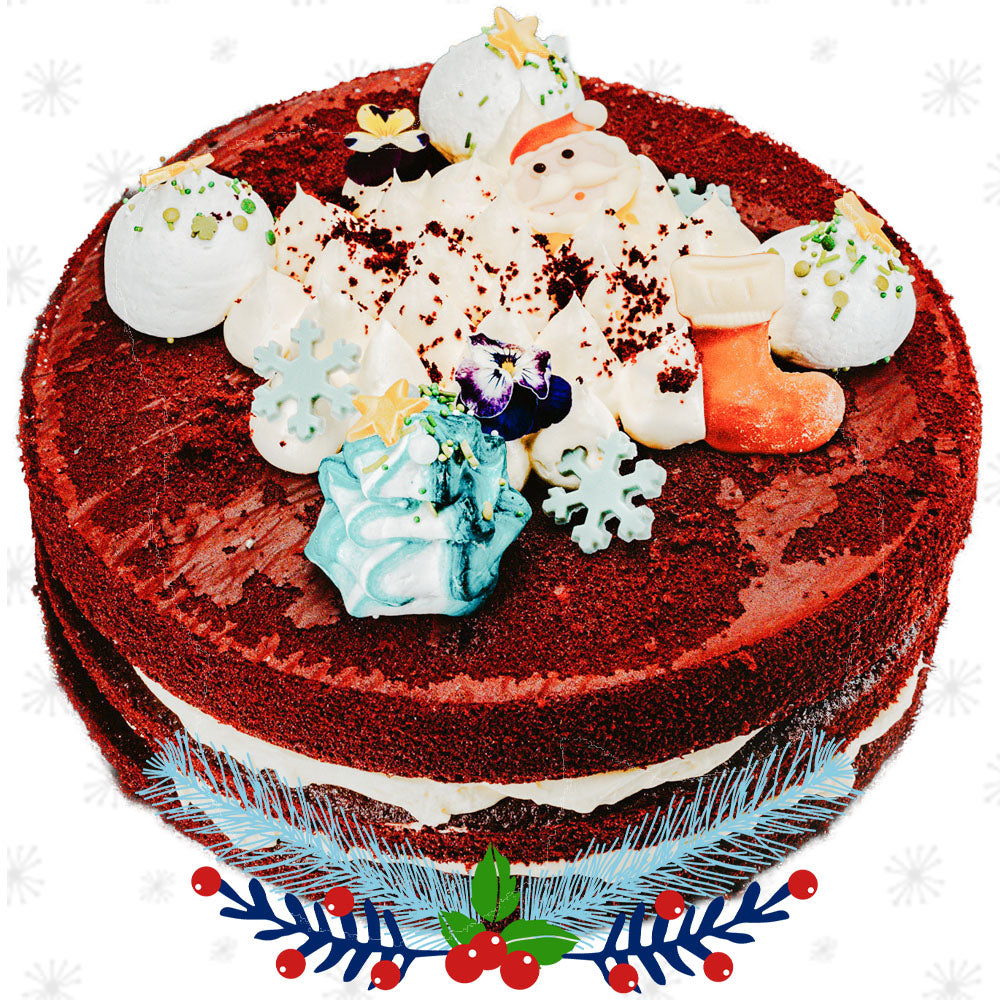 10-inch Christmas Red Velvet Cake