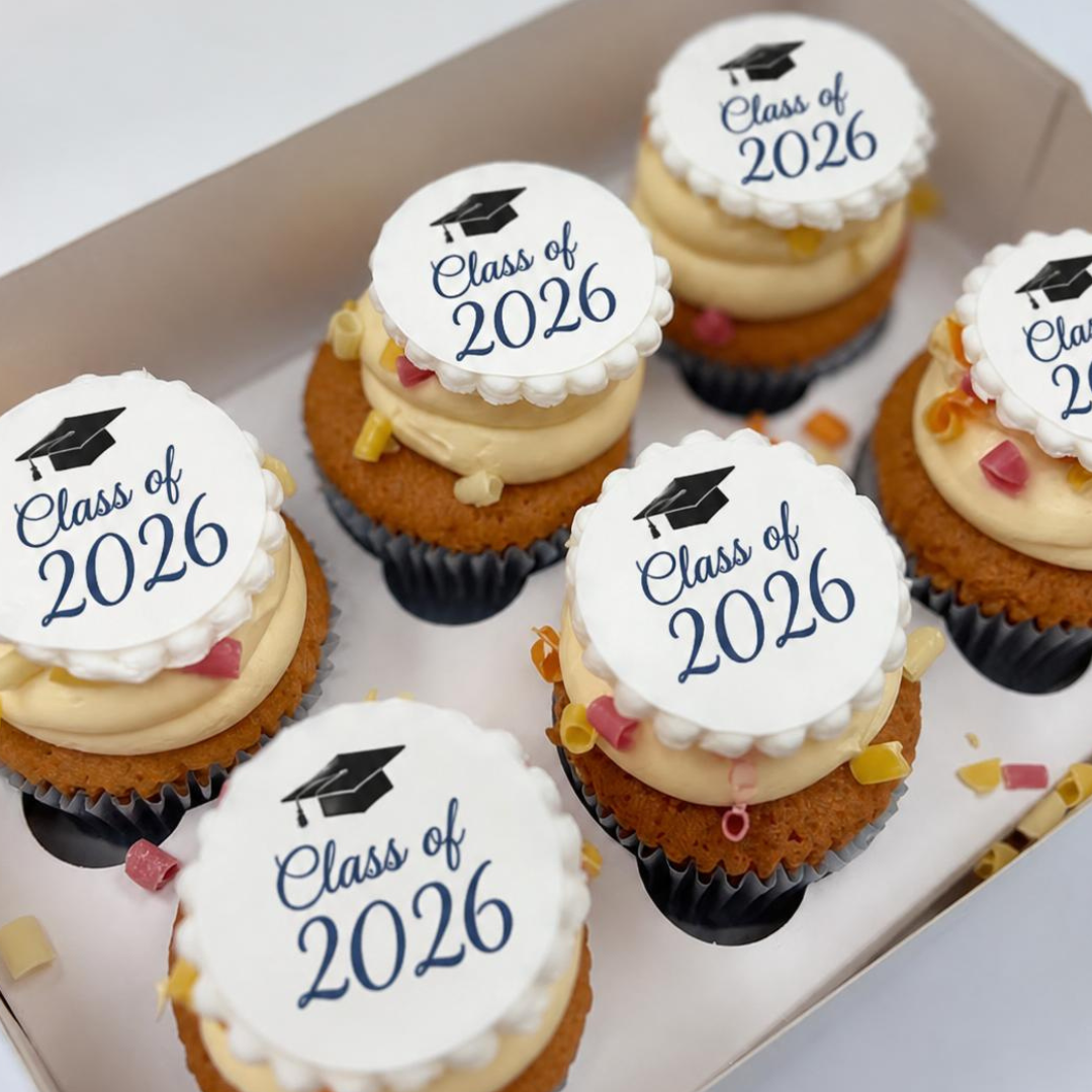Box of 6 Cupcakes with Branding or a Message