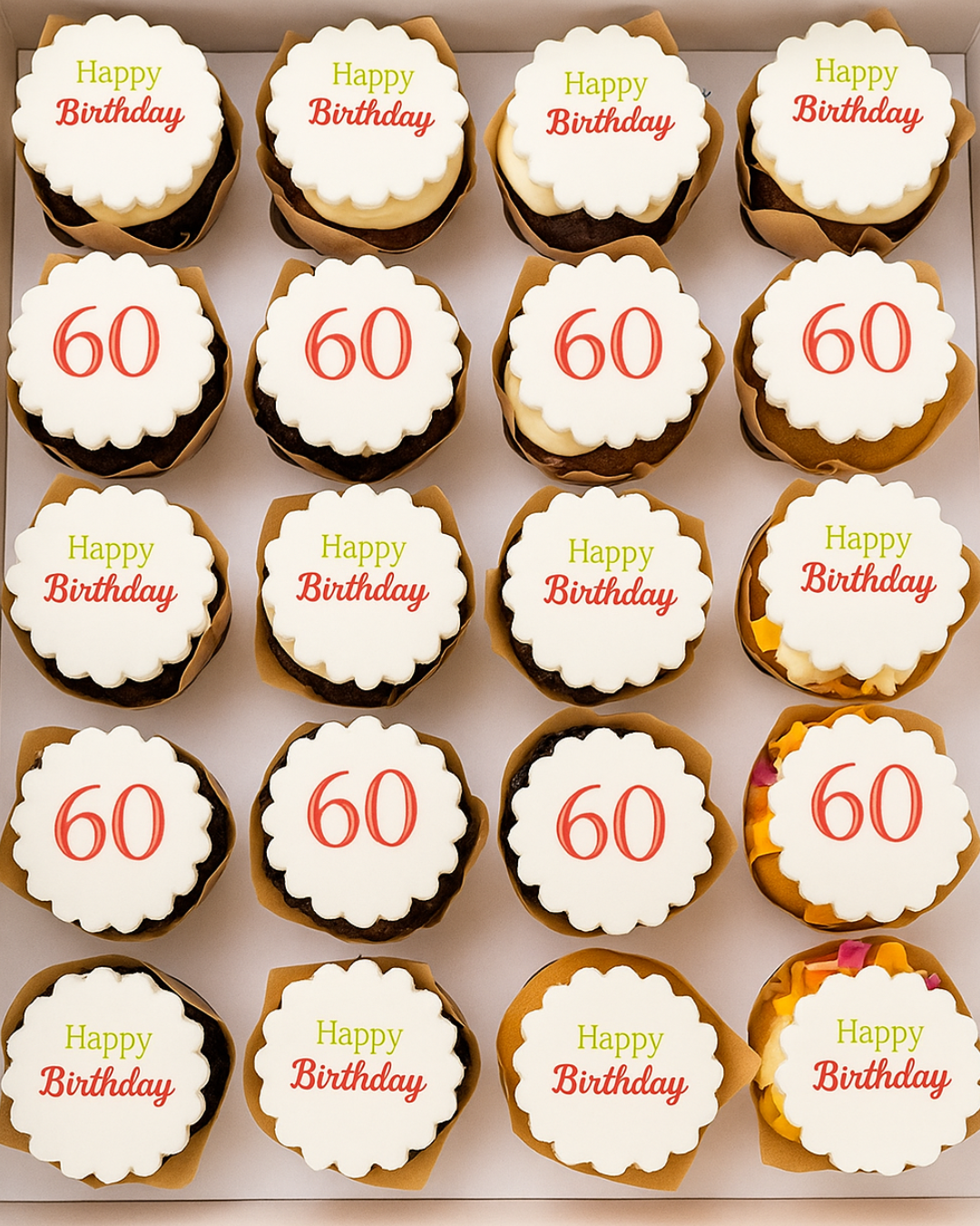 Box of 24 Branded Canape Cupcakes