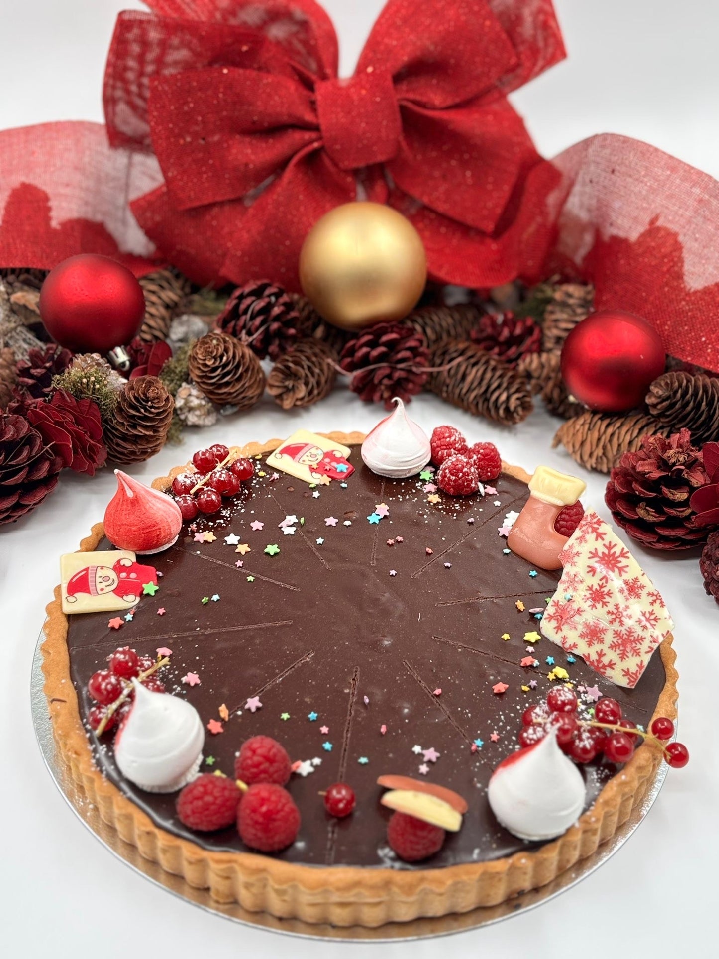 10-inch Christmas Belgian Chocolate Torte