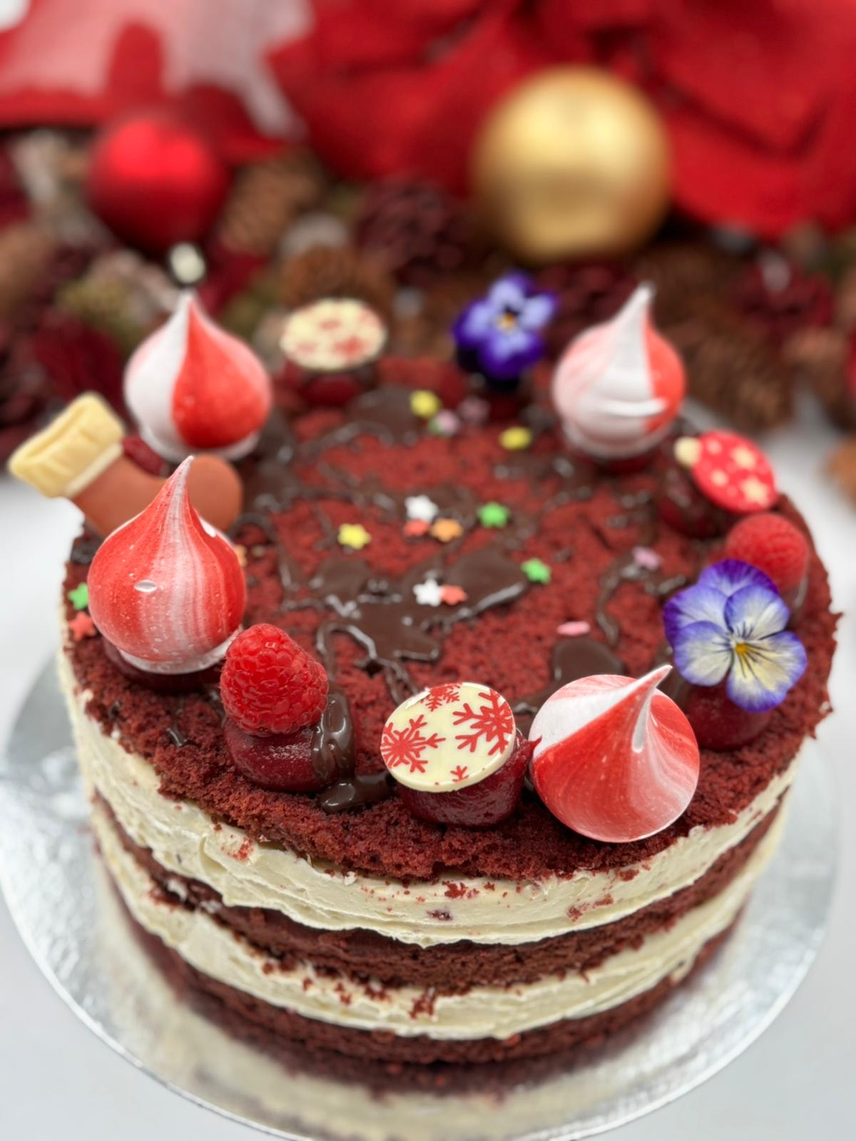 8-inch Christmas Red Velvet Cake