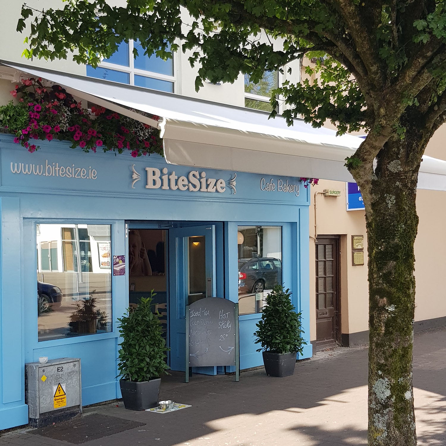 The exterior of the BiteSize café and coffee shop in Ballincollig, Co. Cork, Ireland