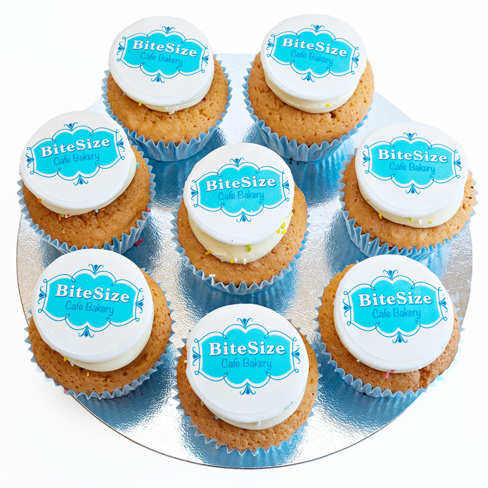 Box of 6 Branded Cupcakes / Cupcakes with a Message