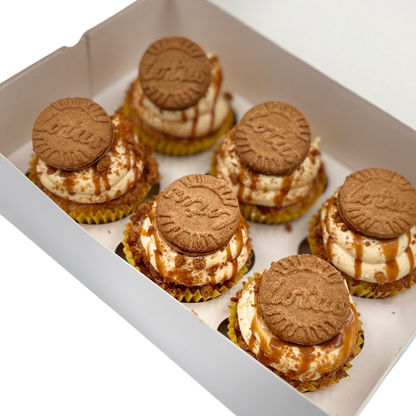 Box of 6 Biscoff Cupcakes