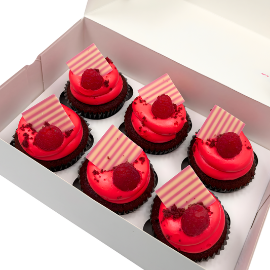 Box of 6 Red Velvet Cupcakes