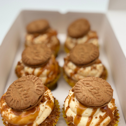 Box of 6 Biscoff Cupcakes