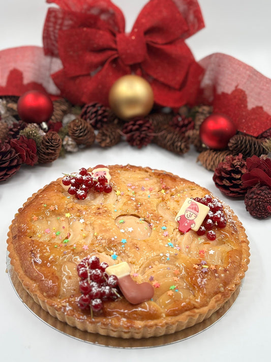 Christmas Pear & Almond Tart— 12 portions