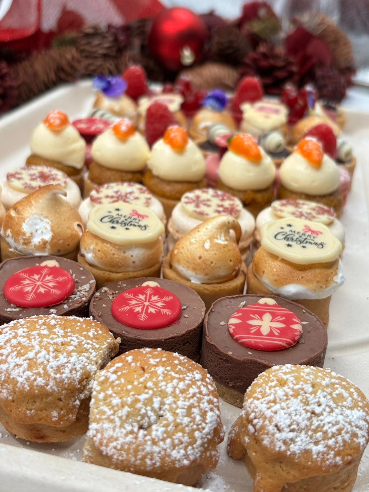Christmas Platter of 40 Handmade Sweet Canapés